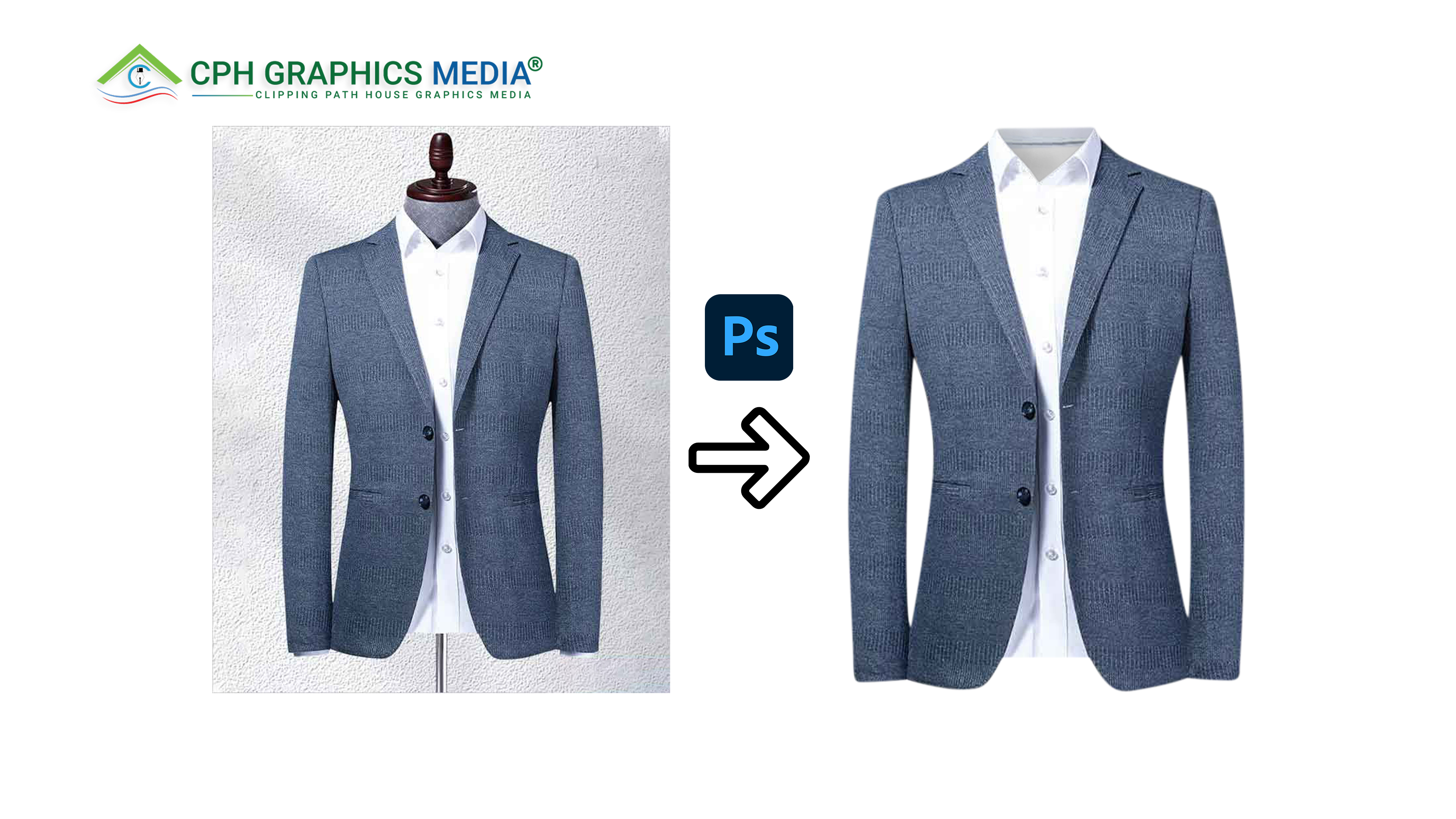 Photoshop Image Ghost Mannequin Effect Services